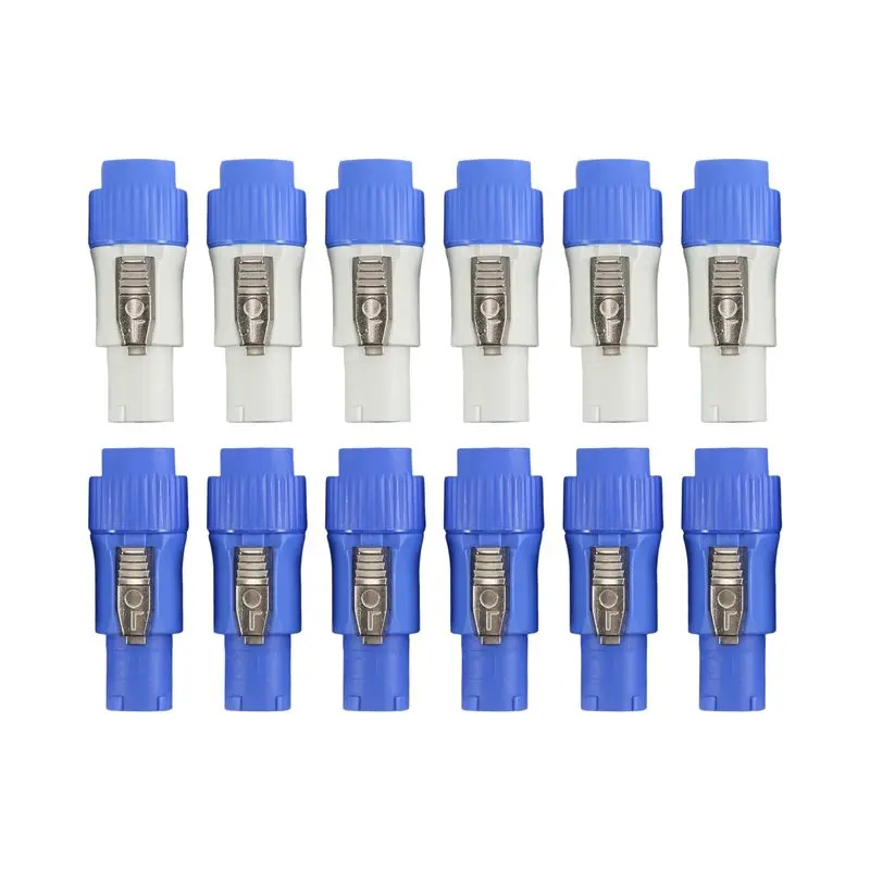 12PCS NAC3FCA NAC3FCB Powercon Connector 3 Pin Male Powercon Connector 20A 250V AC Power Plug Connector