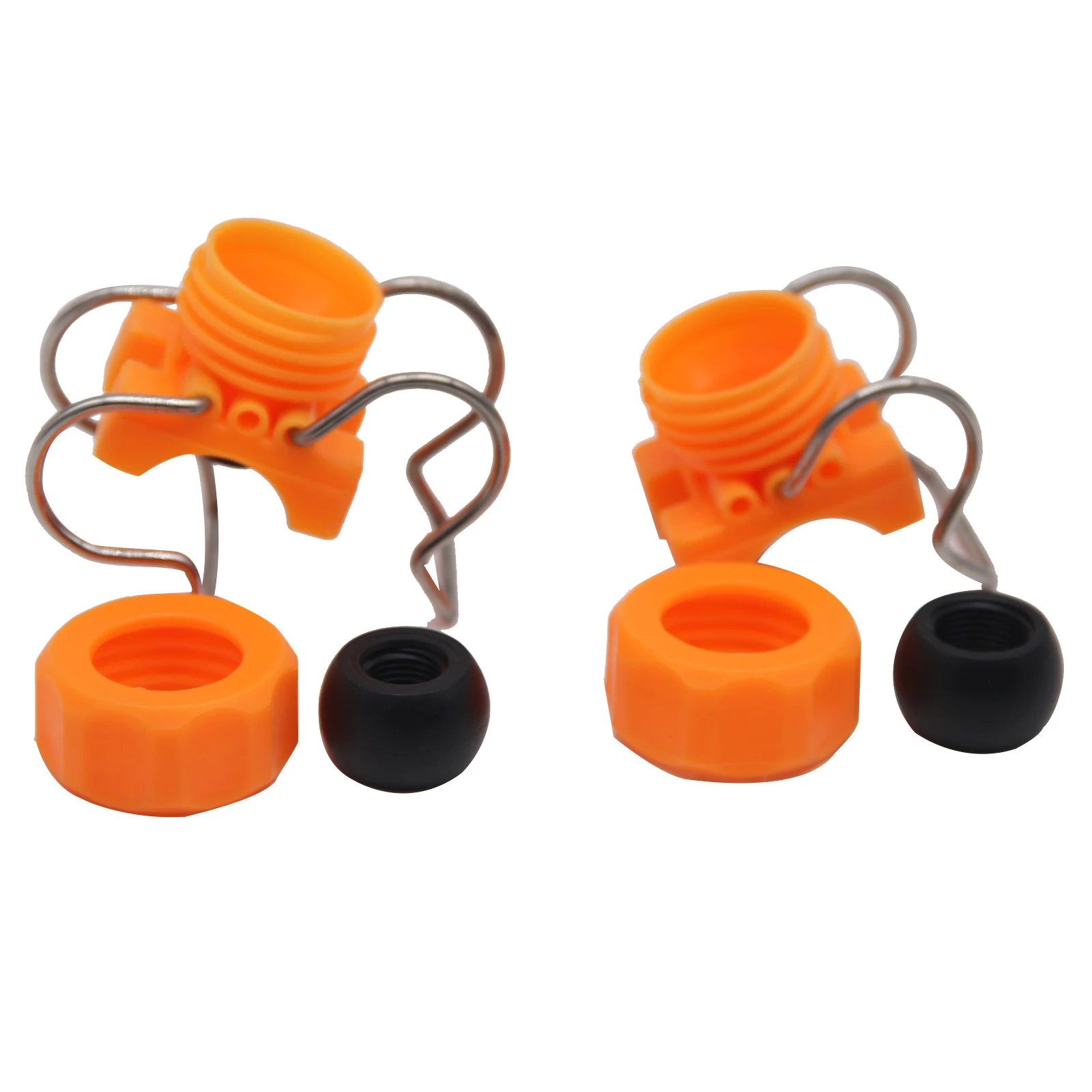 

CSBAO 100PCS PP Clip with Stainless Steel Water Spray Nozzle Tip Clamp SS Flat Fan Spray Nozzle Plastic Clip-on Jet Nozzle