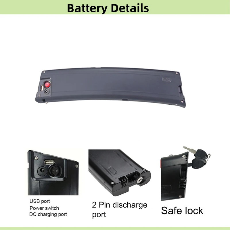 Reention Rapier IR-III 36V Totem Foldable Ebike Battery 7.8Ah 36V 10.5Ah for Tebco Motiv Stash Fischer Carrera Crosscity Ebike