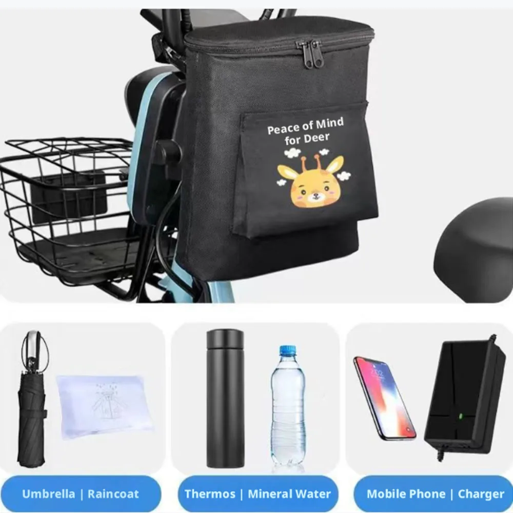 Multi Functional Bicycle Clutch with Large Capacity, Electric and Motorcycle Front Zipper Storage, Motorcycle Accessories |