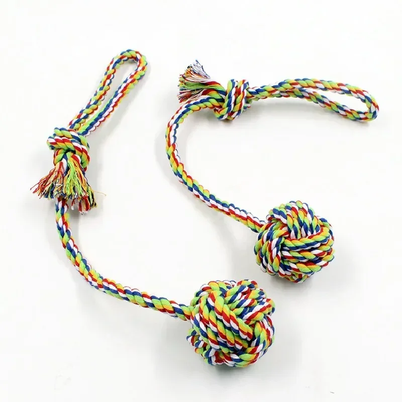 Dog Toys Large Interactive Cotton Rope Toy Puppy Small Chew Knot Ball Bite Pet Supplies Accessoires Resistance Teeth Cleaning