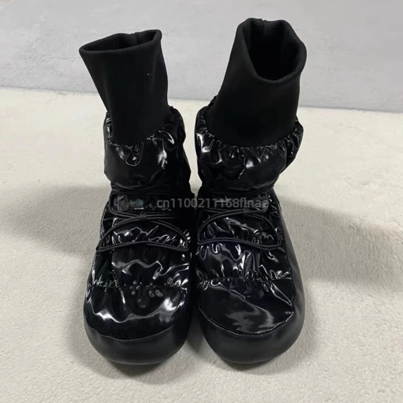 Adult Ballet Dance Shoes, Winter Cold Resistant High Boots with Plush Cotton Boots, Ballet Dancers' Dance Practice Warm Boots