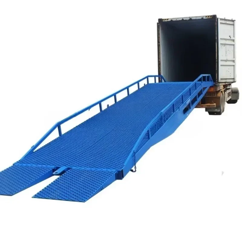 Transport logistics transport full load of trucks movable dismantling dock ramp