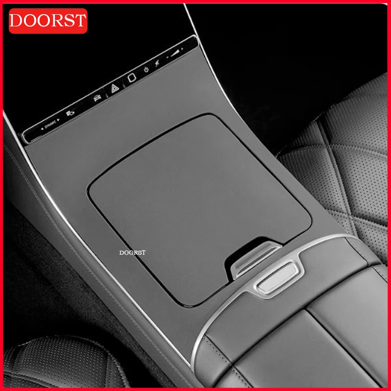 For Mercedes Benz S Class W223 S400 S450 S500 Center Console Silicone Panel Cover Trim Frame Interior Modification Accessories 4