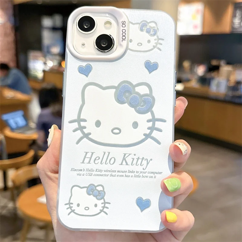 Funda bonita de dibujos animados con lazo de gato Hello Kitty para Huawei Y9S Nova 12 10 11 SE 9 8 SE P30 Pro P40 Lite Mate 60 50 Pro funda de teléfono para PC