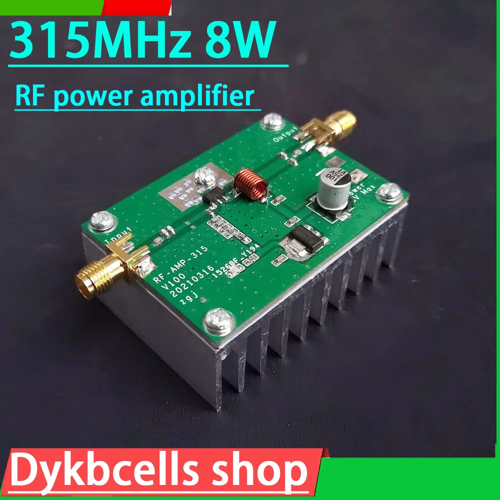 315Mhz 8W UHF RF Power Amplifier High Frequency Amplifiers Board For Ham Radio 315M Remote control flight control  Booster