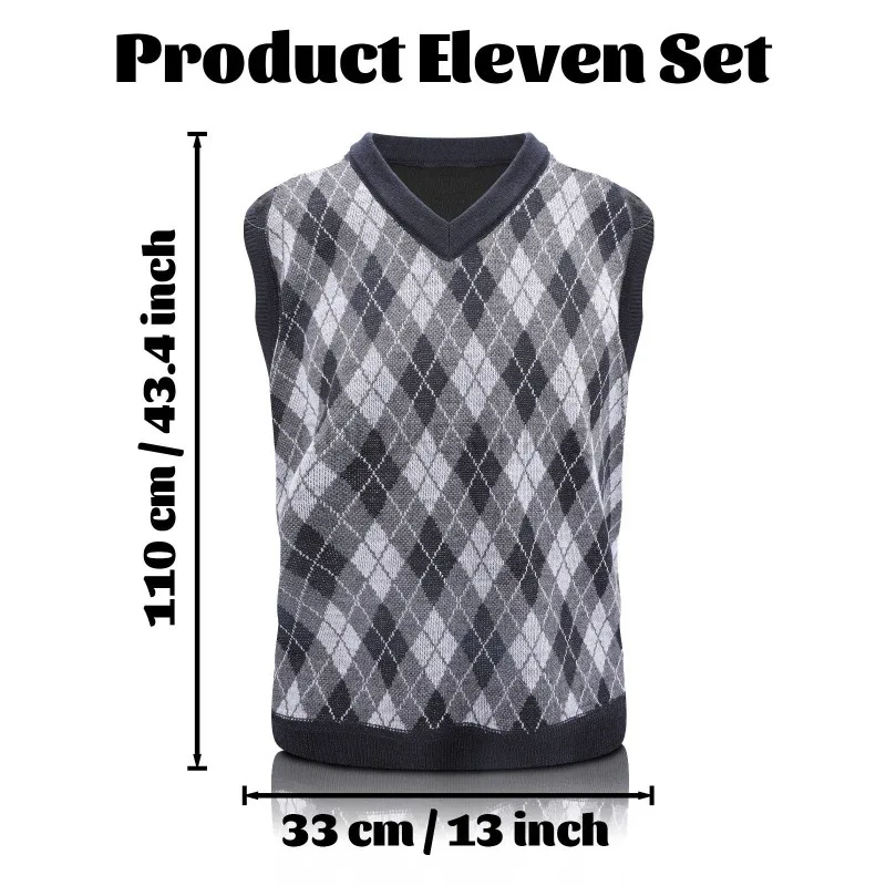 Festival de halloween velho traje acessórios conjunto 100 dias de escola acessórios do vovô 1920s masculino gatsby traje