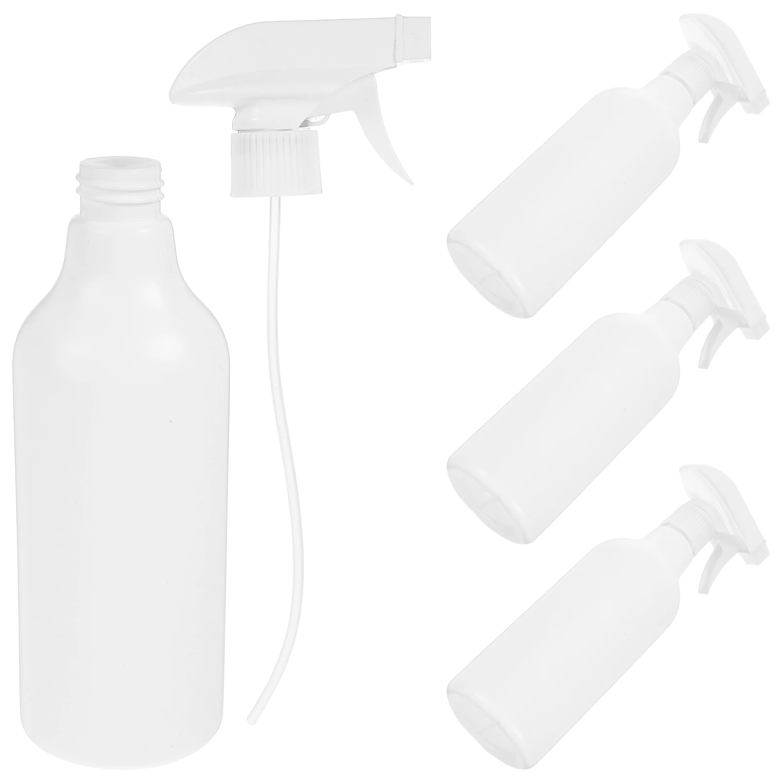 

4 Pcs Household Spray Bottle Atomizer Fine Mist Bottles Cleaning Hairstyling Plastic Empty Refillable Mister Water