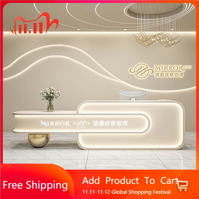 

Простая барная стойка для бистро, модные современные скандинавские стойки регистрации, элегантная уникальная мебель принцессы Escritorio Para Oficina