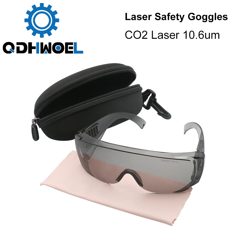 

QDHWOEL 10600nm Laser Safety Goggles Shield Protection OD4+ CE For CO2 Laser Cutting Engraving Machine