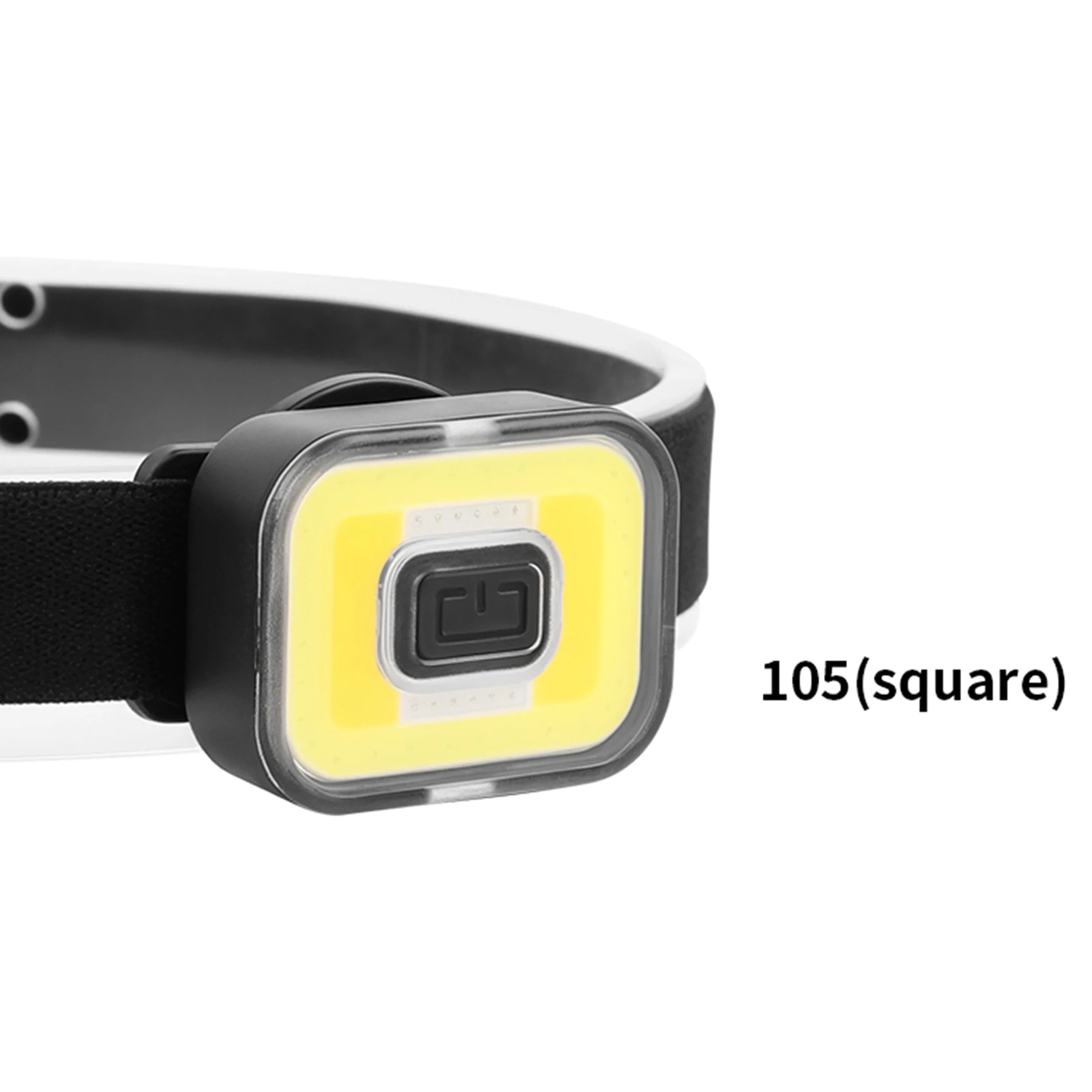 كشاف أمامي COB لشحن USB مع ضوء تحذير أحمر أزرق مصباح أمامي قابل لإعادة الشحن