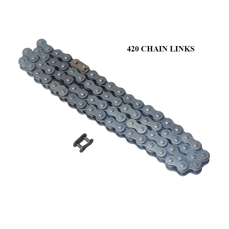 Motorcycle 420 Chains 74/78/106/110 Links Drive Chain Link For 50cc 70cc 90cc 110cc 125cc Pit Dirt Bike Scooter ATV Buggy Quad