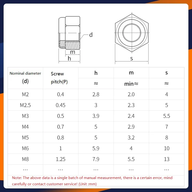 TC4 Titanium alloy Lock nut,Non-slip hex loose nut,Nylon tape,M2/M2.5/M3/M4/M5/M6/M8/M10/M12,TA2 Pure titanium nut