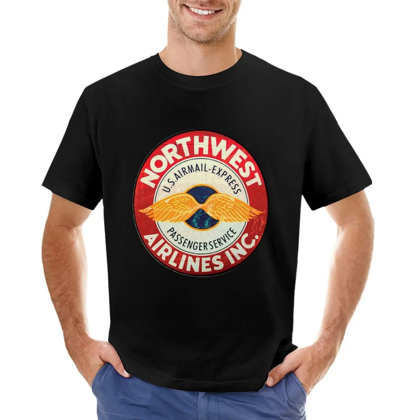

Northwest Airlines T-Shirt quick drying anime mens funny t shirts