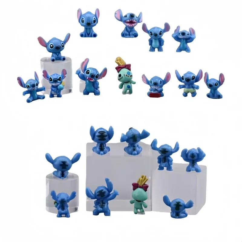 

4/12Pcs MINI Stitch Anime Figure Dolls 3CM Cartoon Lilo and Stitch Action Figures Collectible Decoration Model Toys Kids Gift