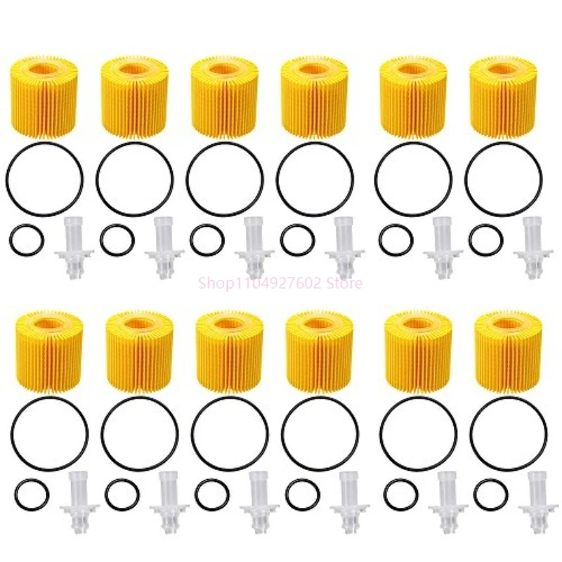 12PCS Oil Filter for TOYOTA COROLLA C-HR ALLION AURIS AVENSIS PRIUS RAV4 VERSO YARIS LEXUS CT200H NX200 04152-37010 04152YZZA6