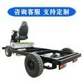 Four-wheeled construction vehicle chassis special-shaped four-wheel drive electric stall snack truck chassis