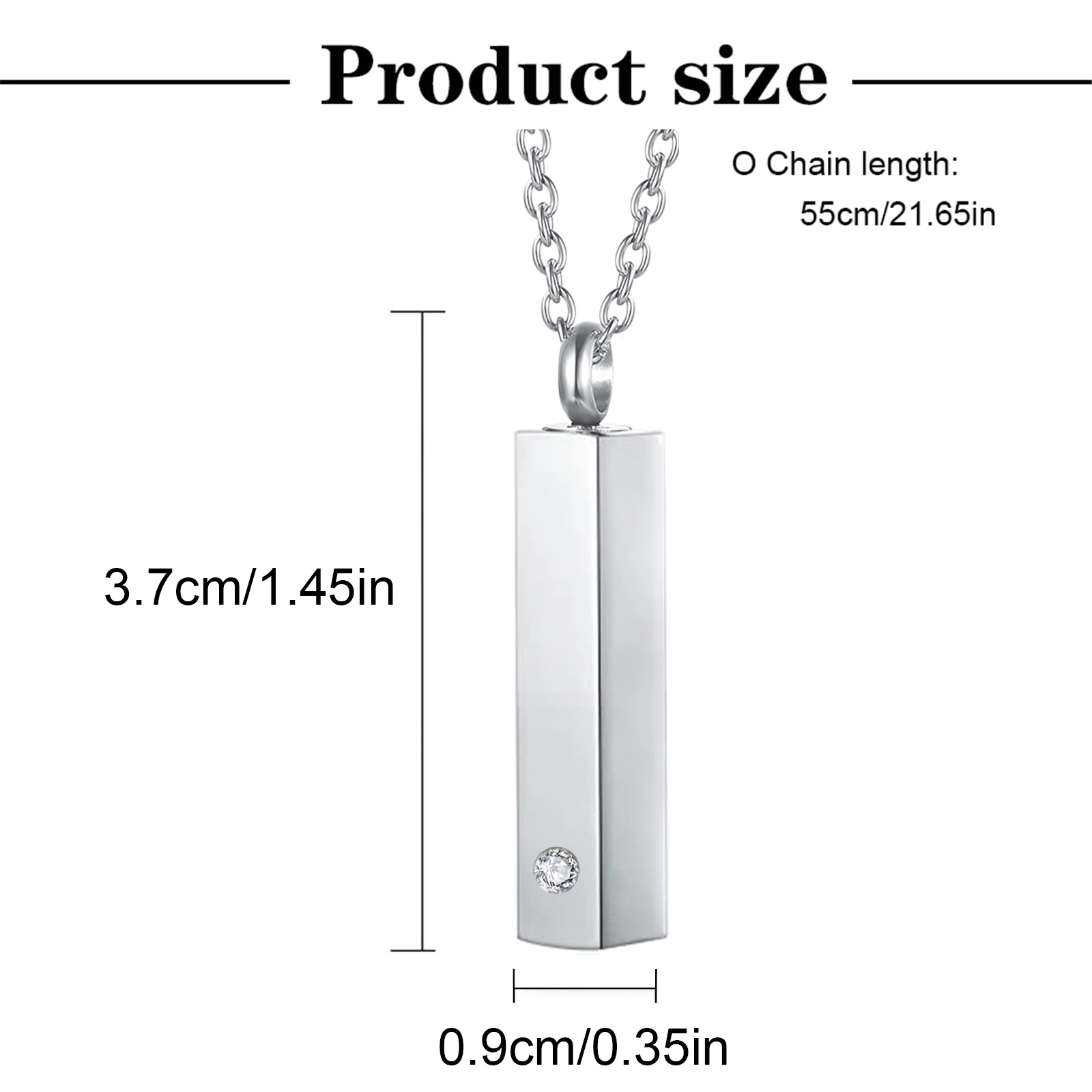 Urn Necklace for Ashes for Men Women Cremation Jewelry for Ashes Memorial Urn Locket for Ashes Keepsake Pendant for Human Ashes