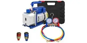 VEVOR Pro Beinstrecker 220LBS Beinstreckmaschine mit Vakuumpumpe, mit Manometern, Kältemittel für HVAC-Kühlung, Vakuum 1,8-4,8 CFM – Detail 15