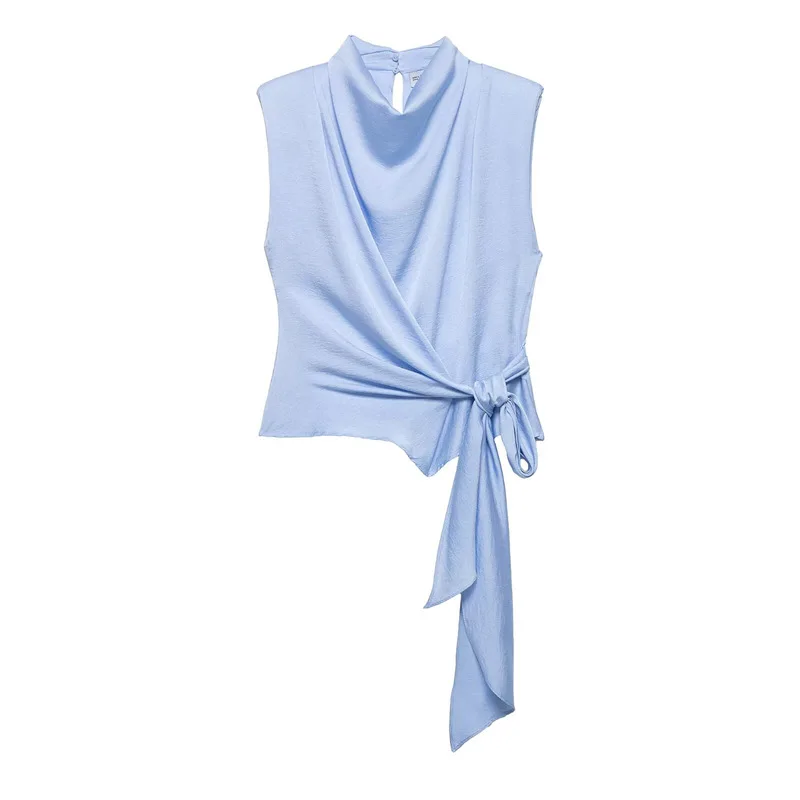 

Withered Women's 2026 Summer New Product Silk Texture Butterfly Knot Decoration Hoodie Top for Women Woman Clothes Shirts