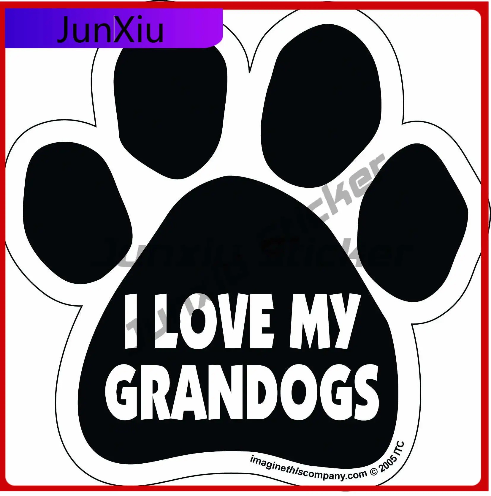 

Imagine This Paw , Vintage Car Laptop Truck Bumper Boat Boat Camper Van Sticker Cool Cute Cool Funny Aesthetic Vintage
