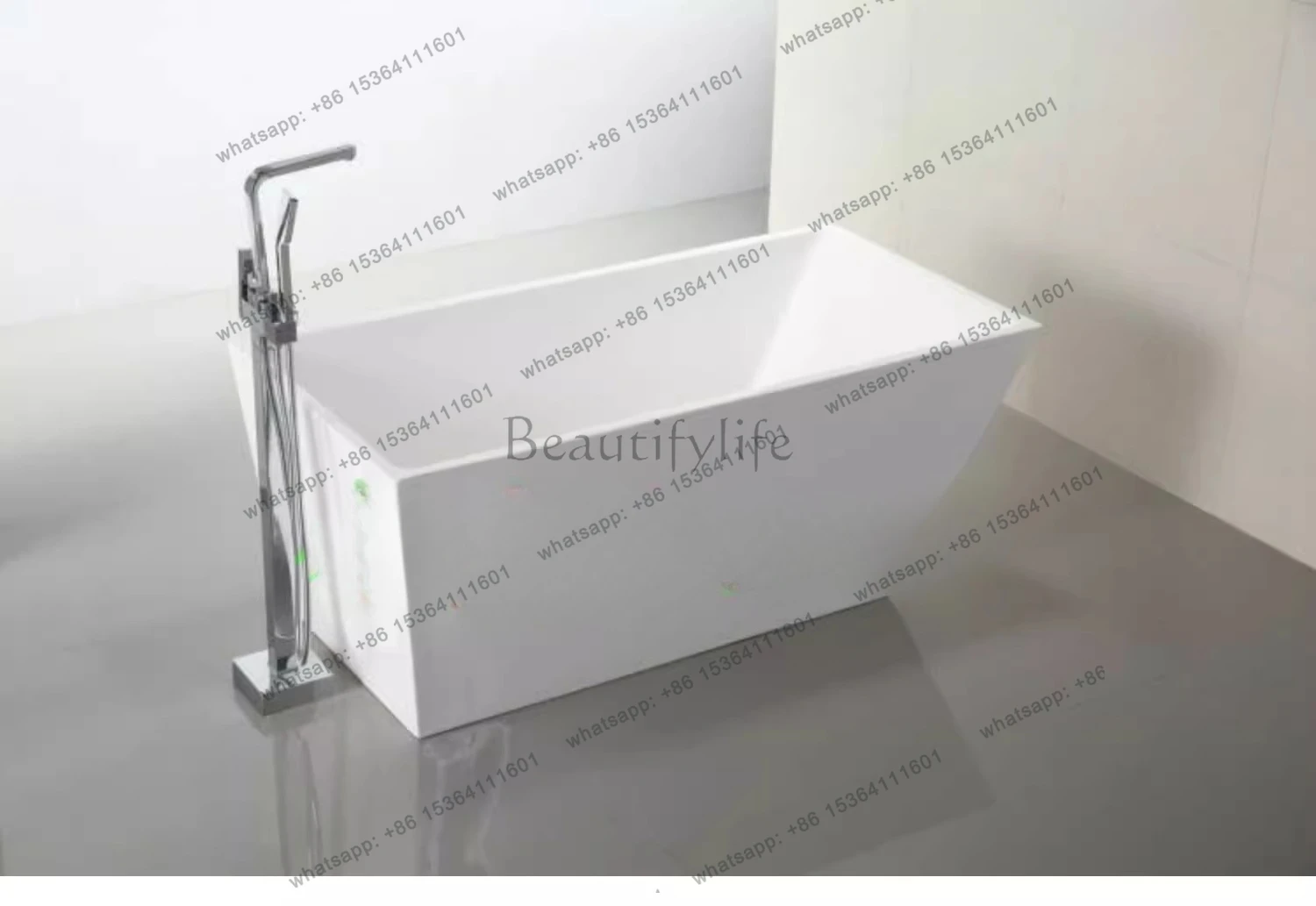 Bathtub Acrylic Freestanding Thin Edge Bubble Bathtub 1.5 1.7 meters