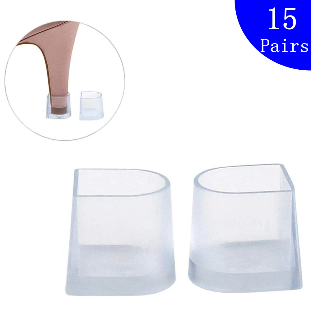 15 Pairs High Heel Stoppers High Heel No Sinking Antislip Shoe Caps Heel Protectors for Bridal Wedding Party and Outdoor Events