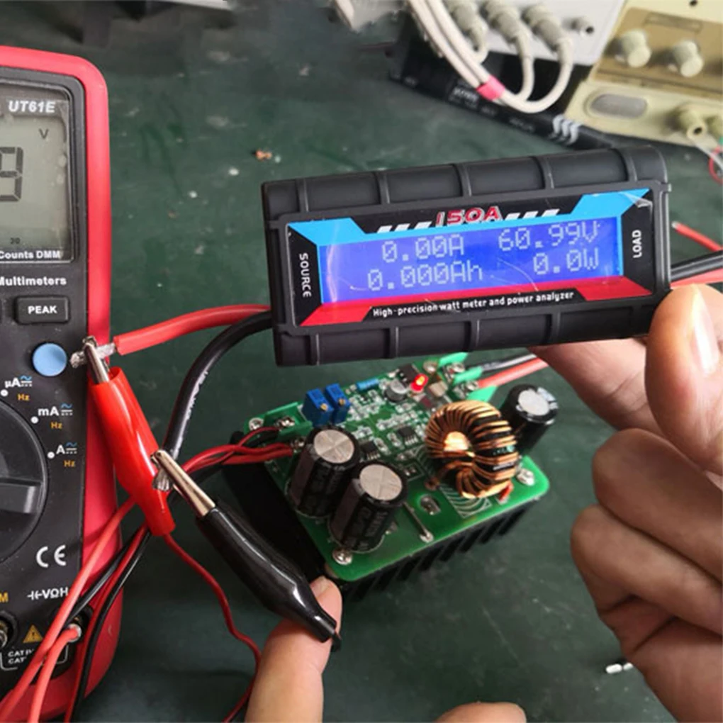 150A 200A 300A LCD جهاز اختبار بطارية لاسلكي رقمي 60 فولت واط متر الطاقة فولت أمبير مراقب محلل RC محلل بطارية الطائرة #4