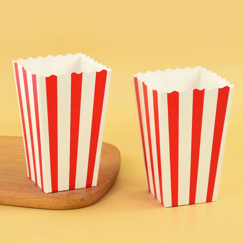 20/50 stücke Popcorn Box Eimer Pommes Frites Tasse Film Nacht Kinder Geburtstag Party Favors Snack Container Tasche Hochzeit Weihnachten liefert – Detail 9