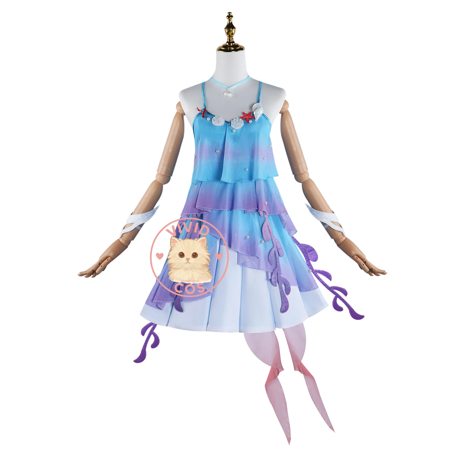 Conjunto de ropa de mujer Honor of Kings Duolia sirena disfraz de Cosplay juegos de estilo Anime trajes de juego completos bidimensionales lindos