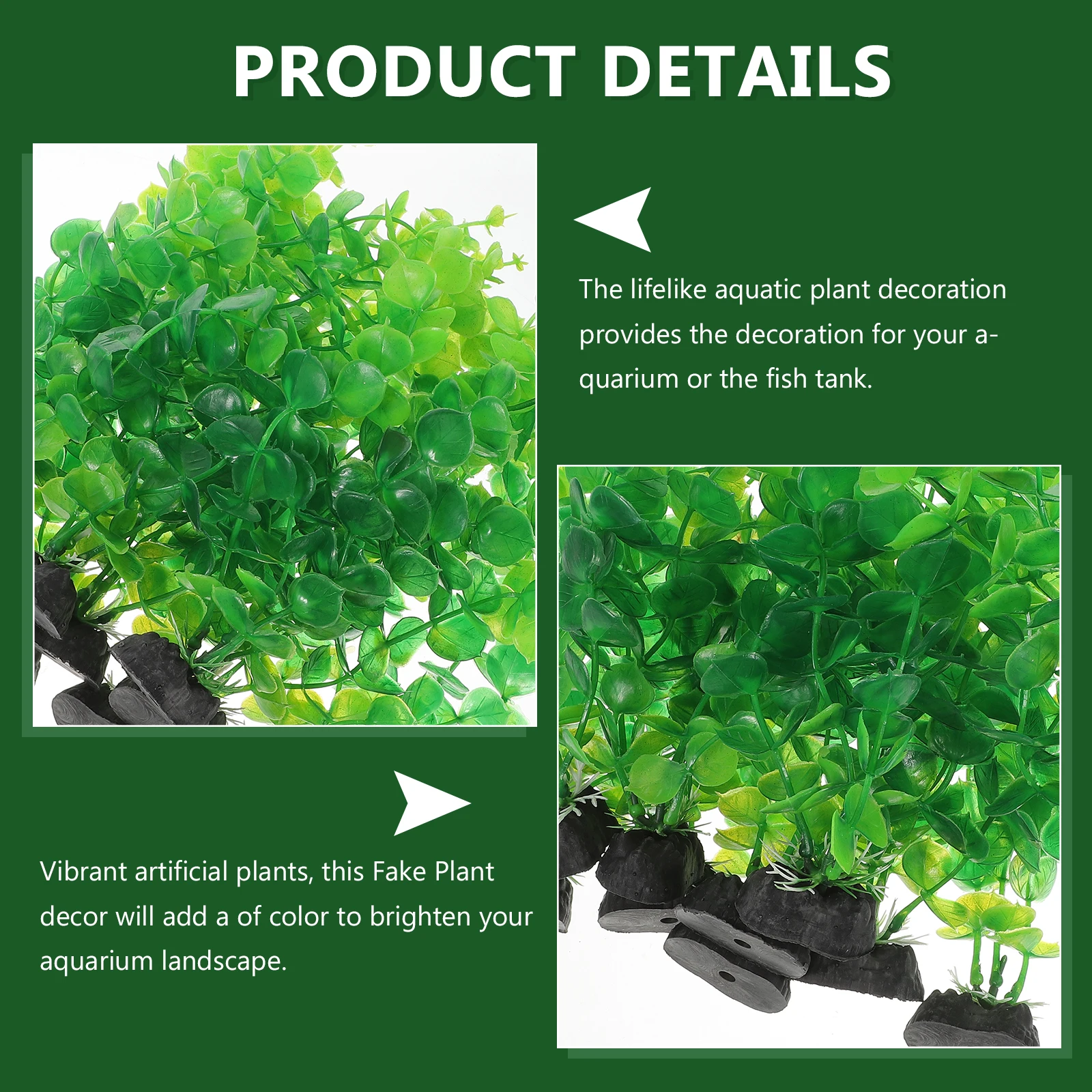 

10Pcs Artificial Fish Tank Plants Plastic Aquarium Decoration Plastic Aquatic Plants Safe Durable Fake Fish Tank Accessories