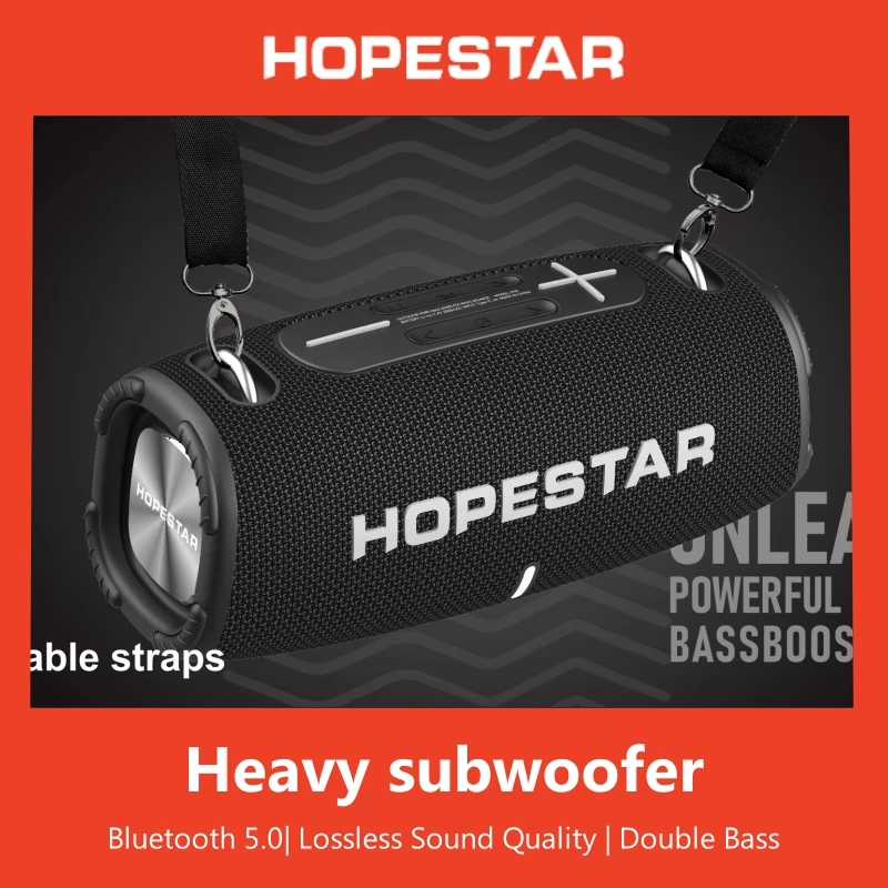 الأمل القطران في الهواء الطلق IPX6 مكبرات الصوت للماء 20 واط باس المحمولة اللاسلكية بلوتوث نظام المتكلم بصوت عال مركز الموسيقى H50