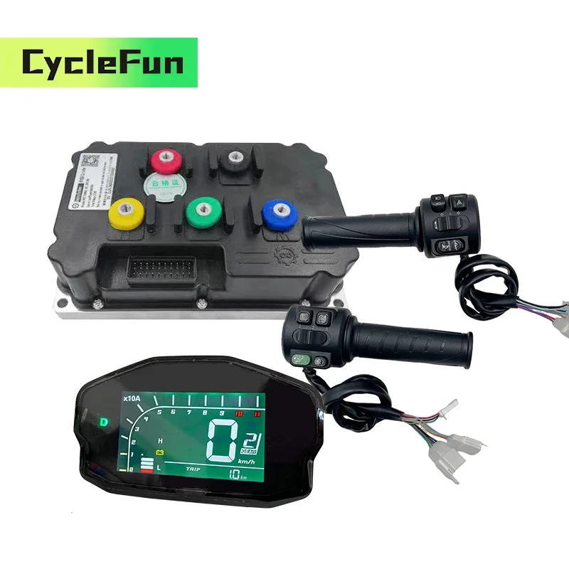 

Контроллер FarDriver ND96850 96 В постоянного тока 450 А с дроссельной заслонкой T008 и дисплеем DKD для электрических мотоциклов, велосипедов, скутеров, мотоциклов