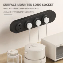 Wall Mounted Desktop Socket Kitchen Socket With Switch Power Outlets EU US UK Standard USB C Ports 4000W