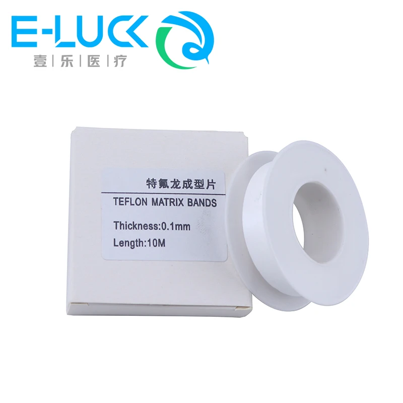 1Roll Dental Polyester Mataix Bands 0.05/0.1MM Transparent Contoured Matrices PTFE Raw Material Belt