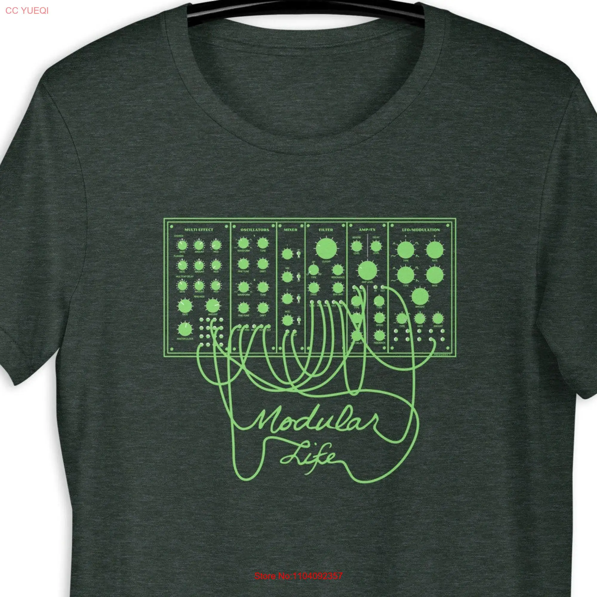 Synthesizer Modular Synth T Shirt long or short sleeves