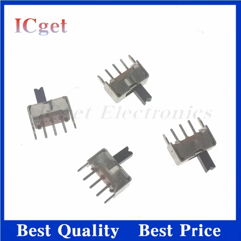 50pcs SS12D00 SS12D00G3 SS12D00G4 SS12D00G5 Interruptor on-off mini Slide Switch 1P2T Long handle: 3mm 4mm 5mm toggle switch