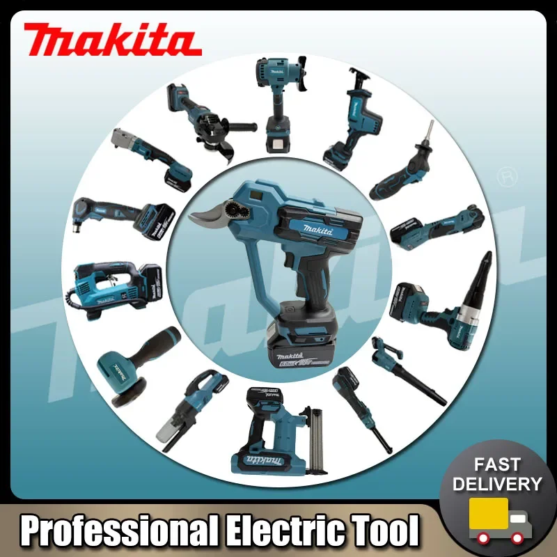 

Многофункциональные электроинструменты Makita: пила-мачете, мощный вентилятор, бесщеточная цифровая угловая шлифмашина, гвоздезабиватель, пылесос, воздушный насос