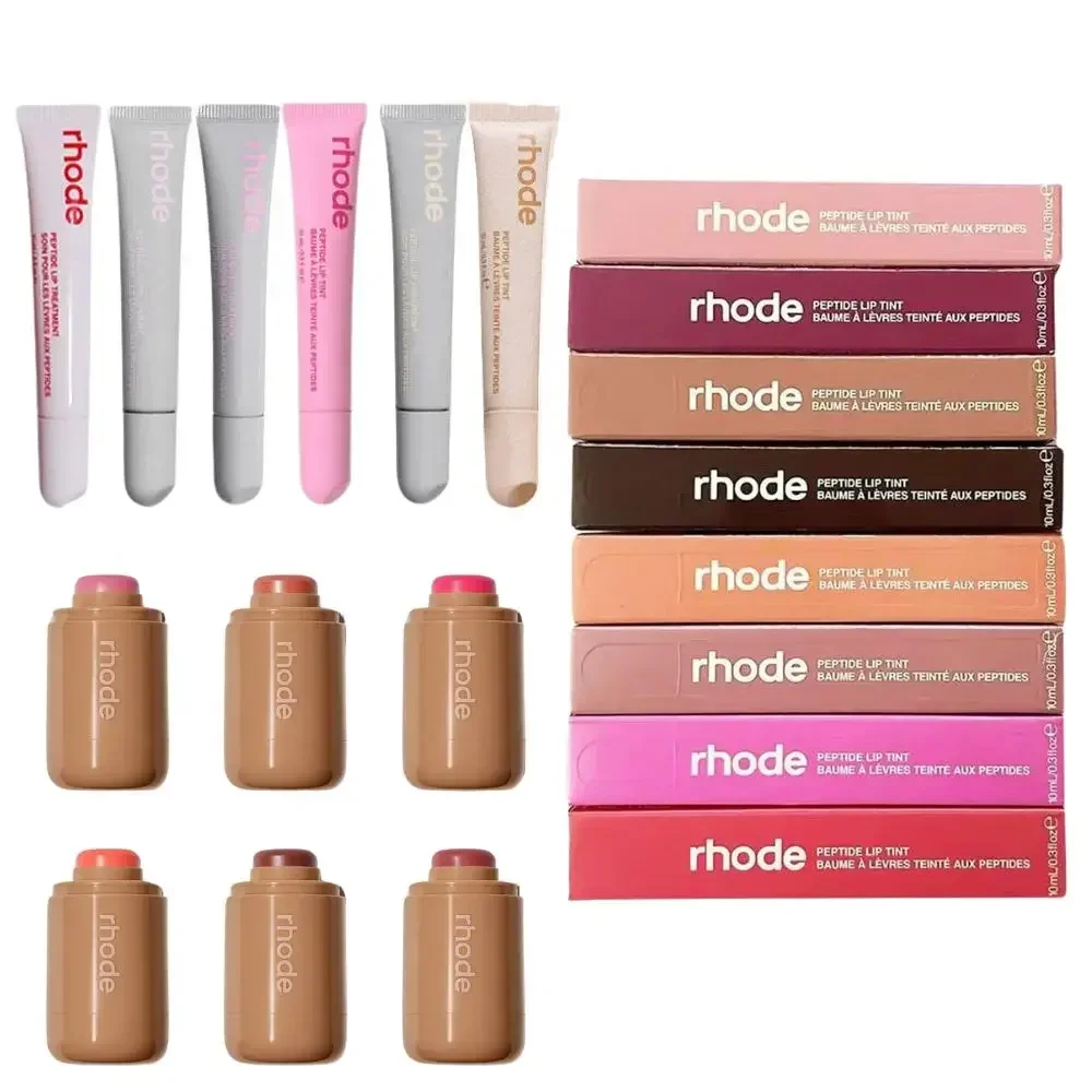 Rhode Jelly Bean Lip Balm Pocket Blush Stick Moisturizing Lift Complexion Waterproof Blusher Cream Non-fading Clear Lip Care