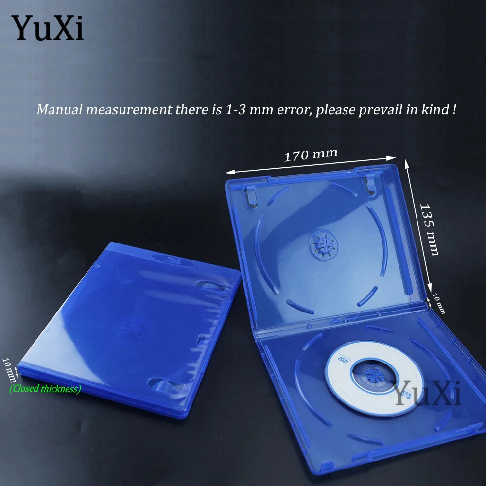 1 piece DVD CD Disc Box Case For PS4 PS5 Transparent Game Disk Holder dvd cd Discs Storage Protective Box For PlayStation 4/5