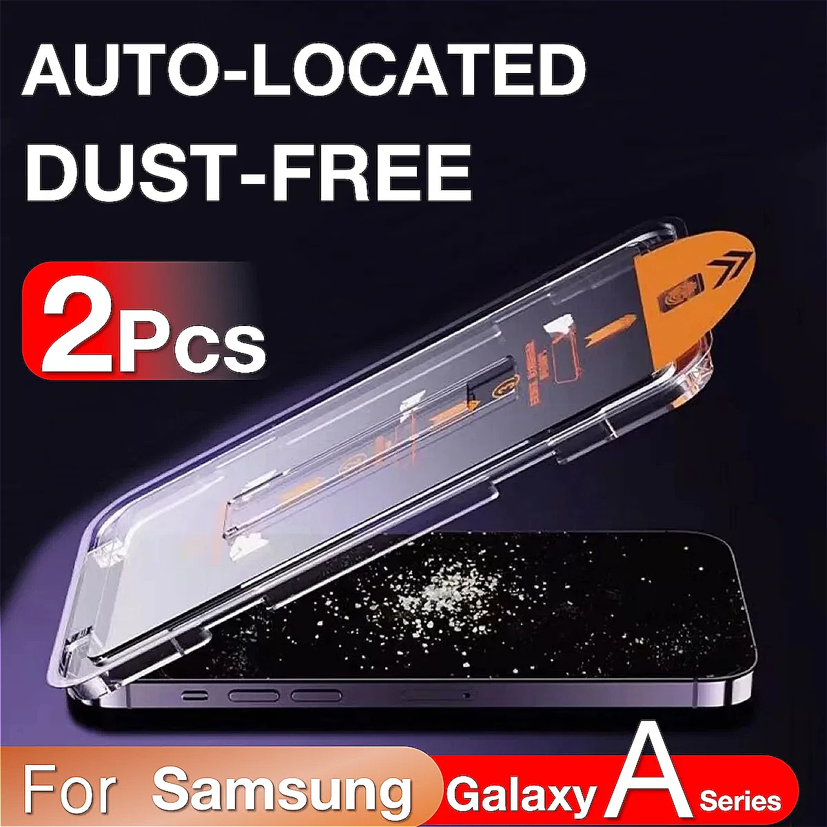 2Pcs For Samsung Galaxy A56 A36 A55 A54 A53 A52 A51 A16 A35 A34 A33 A32 A26 A25 A23 5G Screen Protector Toughened Glass Easy Kit