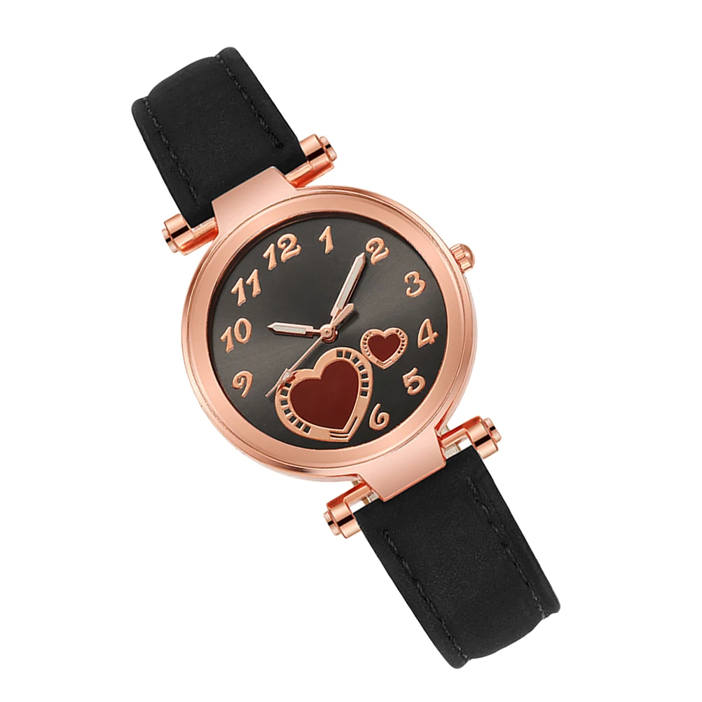 

1Pc Heart Quartz Watch Simple Stylish Casual Wrist Watch Women Fashion Wristwatch Accurate Timing