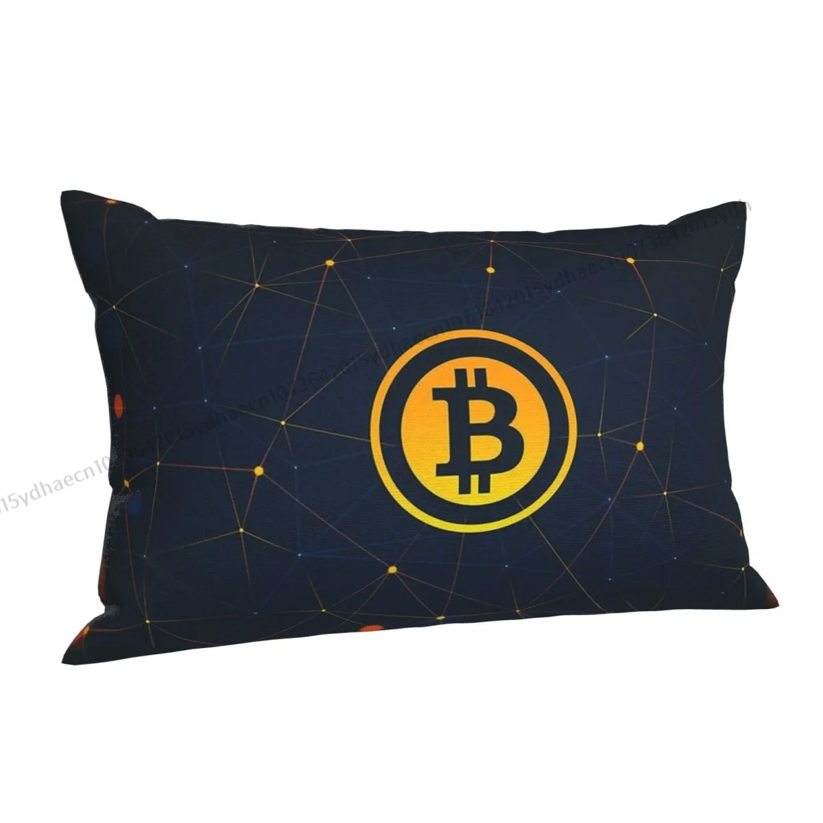 Cool Printed Pillow Case Bitcoin Virtual Currency Backpack Cojines Covers Kawaii Sofa Decor Pillowcase