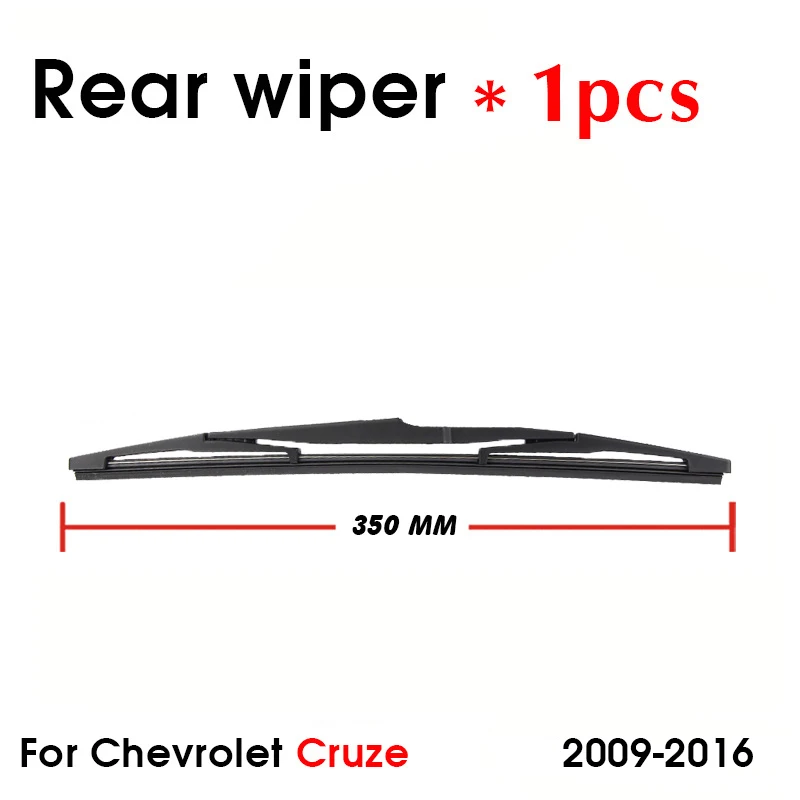 Car Wiper Blade For Chevrolet Cruze 2013 Onwards Rear Back Windshield Windscreen Rear Wiper 350mm+Arm 305mm Car Accessories