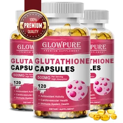 Glutathione Capsules for Antioxidant Anti-Aging, Glowing Whitening Skin, Detox, Immune System and Nails Hair Health