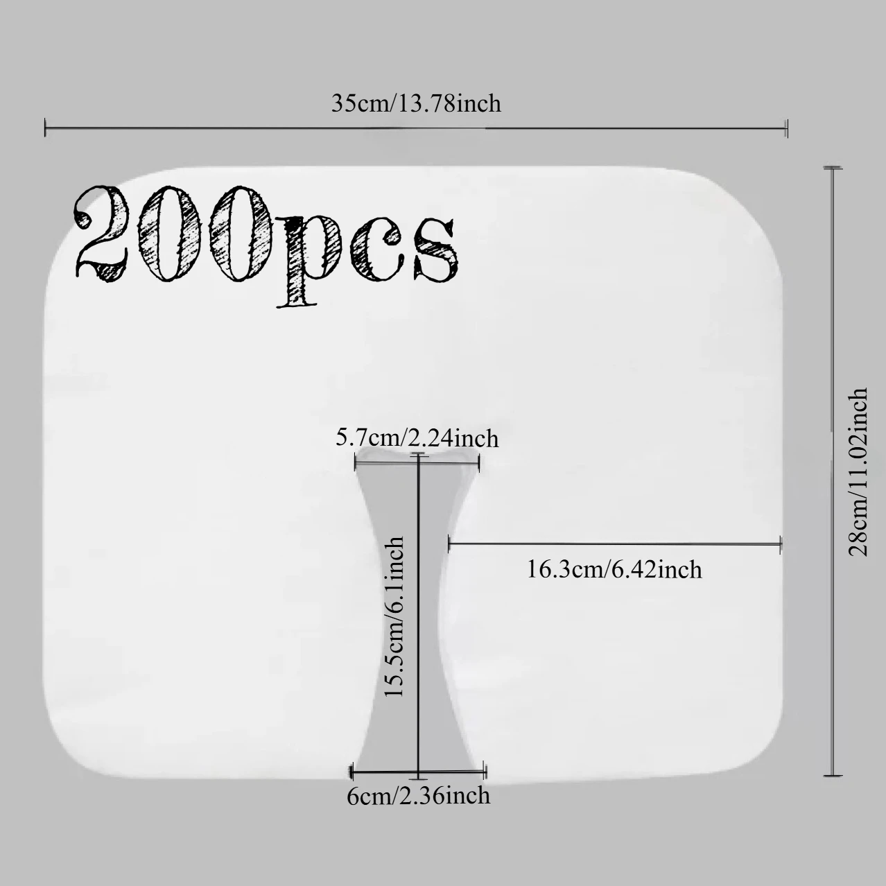 200 قطعة من أغطية مهد الوجه الناعمة غير المنسوجة للاستعمال مرة واحدة - طاولات التدليك/الكراسي ومسند الوجه باللون الأبيض #6