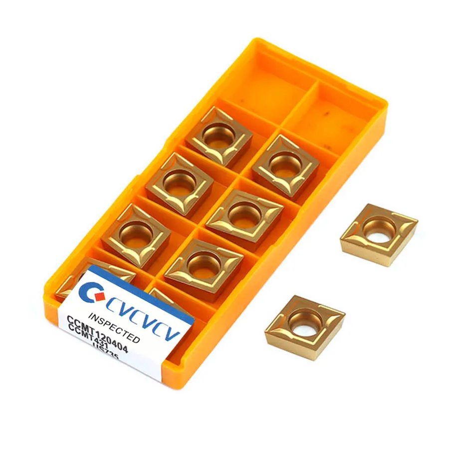 CCMT120404 VP15TF utensile per tornitura esterna CCMT120404 US735 utensili per tornio CNC CCMT120408 inserti in metallo duro UE6020 utensile da taglio CCMT1204