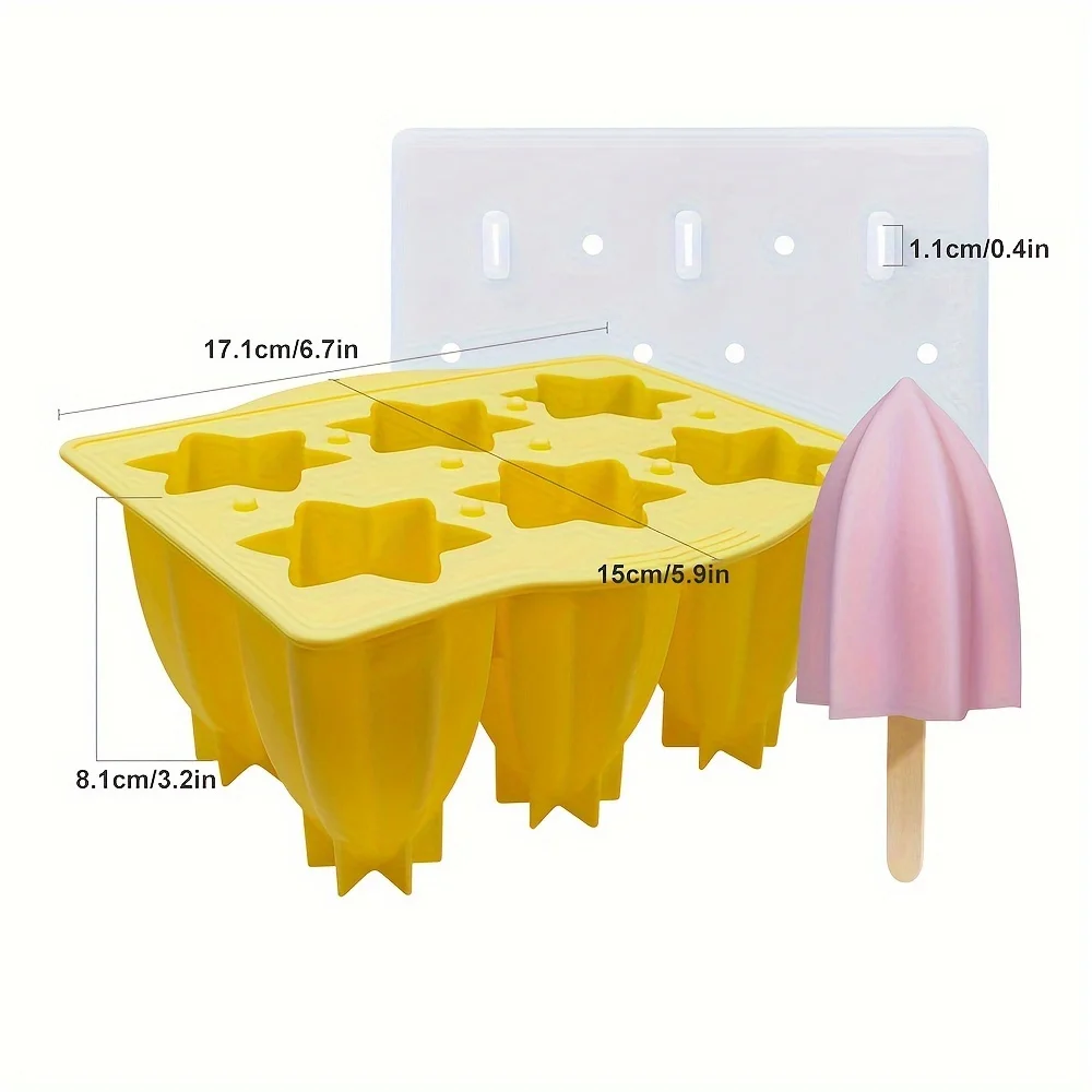 1pcs, Popsicle Mold, Creative Popsicle Mold, Silicone Popsicle Mold, Ice Cream Mold,  Ice Cube Box, Household Popsicle Mold, Saf