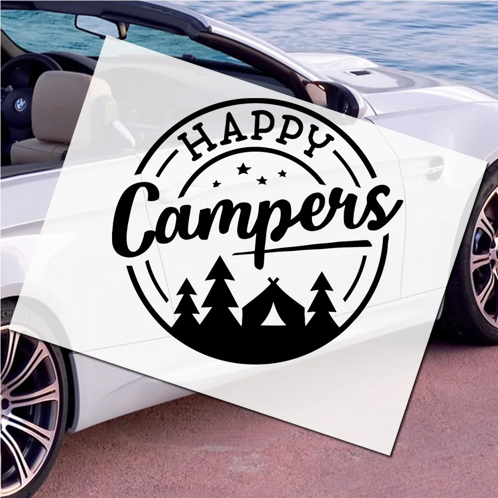 Outdoor Adventurer's Forest Themed Car Decals - Travel Style Stickers for RVs & Campers, Nature-Inspired Auto Accessories