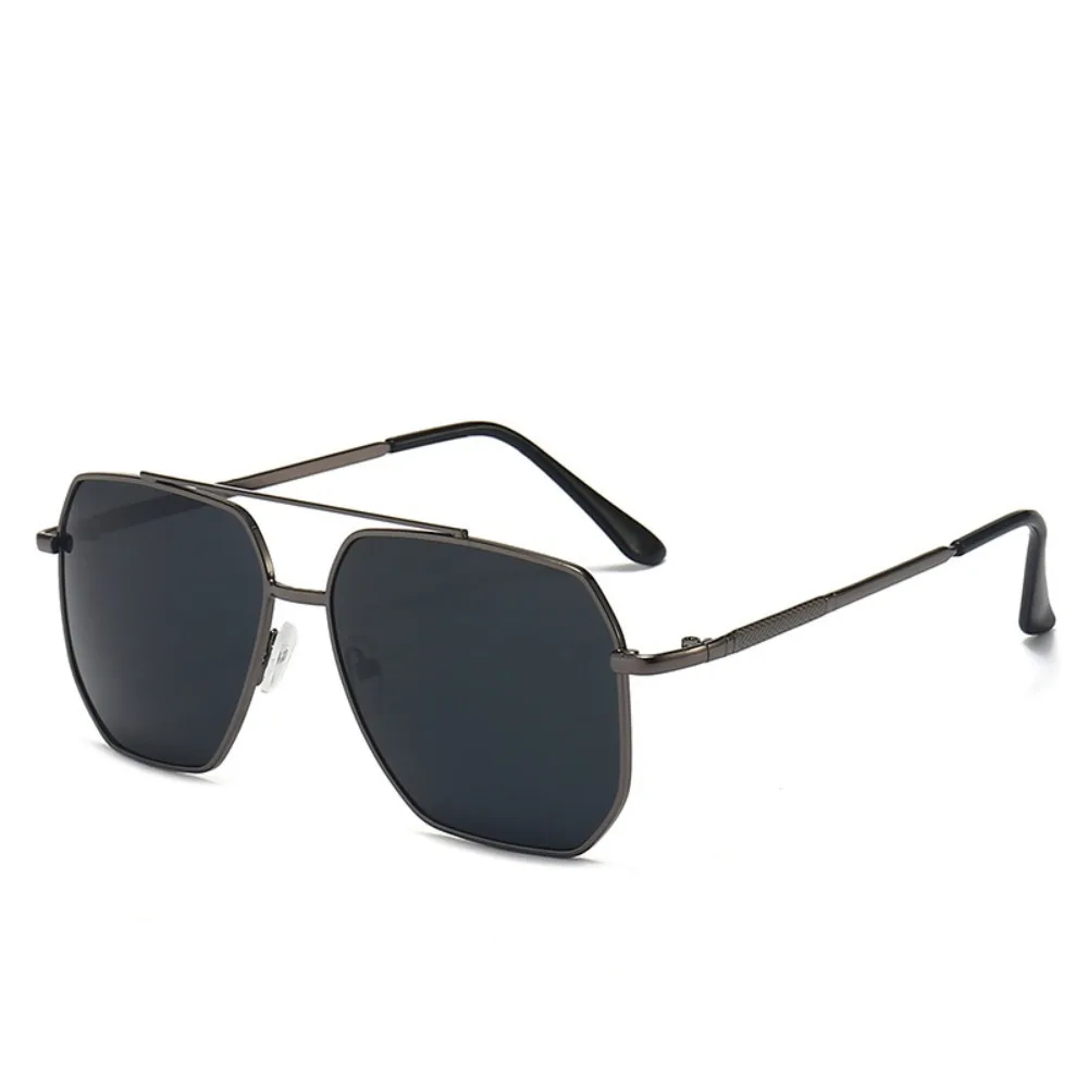 

Multicolor Large Frame Sun Glasses Lightweight Vintage Alloy Polygonal Sunglasses UV Protection Fashion Men UV400 Eyewear Travel